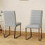 Ensemble de 2 chaises de bureau / salle à manger en polyuréthane de qualité supérieure avec mousse haute densité, pieds en fer robuste (galvanoplastie / peinture en aérosol), plusieurs couleurs. Assemblage facile-538895059-538895061