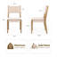 Chaise en bois massif H 21 po-1505048456
