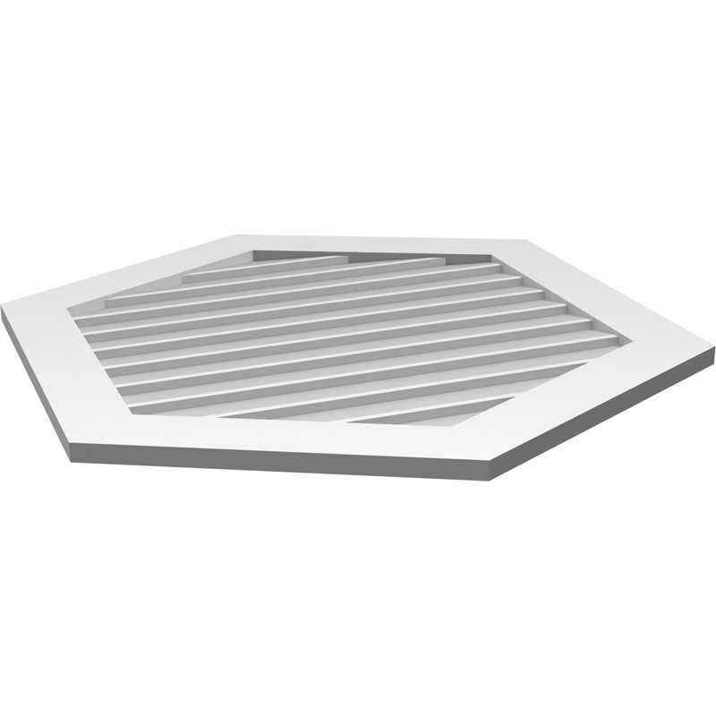 Ventilé vertical à pignon vertical en uréthane 6/12, H 1 po x l 34 po x L 38 po