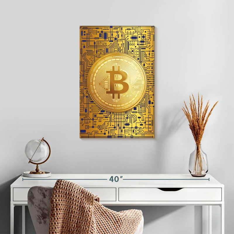 Kerner Bitcoin Logo XII, 24" H x 16" W