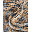 Tapis bleu marine / brun en jute / coton tissé à plat à la main Johnnesha-3287895