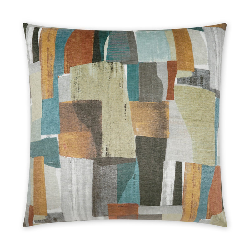 Build Pillow Cover & Insert, Square 22", Peacock