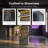 Display Cabinet With Glass Doors, LED Lights & Steel Frame-1348301317