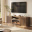 Meuble télé incurvé Westmont de 102 po avec foyer de 36 po de couleur camel-1683341743