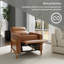 Fauteuil inclinable rembourré Antwine, noir-70347181