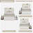 Full Upholstered Kids Platform Bed with Bookcase Headboard & 2 Drawers-245738904-245738887