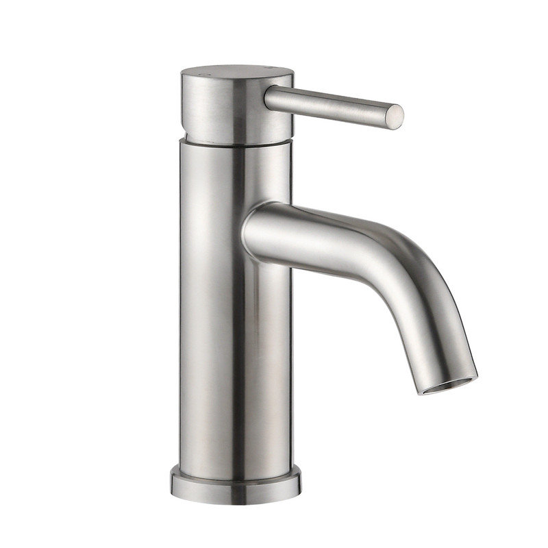 Modern Single-Hole Bathroom Faucet with Waterfall Spout – ADA Compliant, Stainless Steel Construction