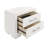 2-Drawer Rectangular Nightstand with Bar Handle Pulls