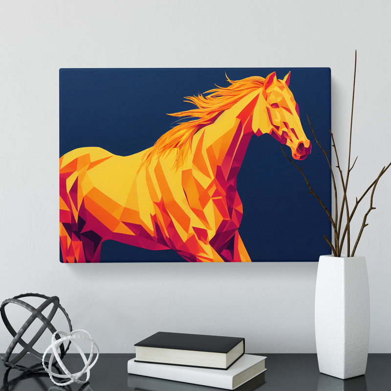 Delicious Horse Abstract - Wrapped Canvas, 35cm H x 50cm W x 3cm D