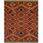 Wool Southwestern Area Rug in Red-2035509212