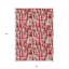 Tapis intérieur lavable abstrait 8 pi x 10 pi rouge
