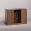 Armoire de réfrigérateur avec rangement pour le vin, armoire de cuisine cannelée avec tablettes réglables, mini armoire de réfrigérateur avec rangement pour le vin-1999965515