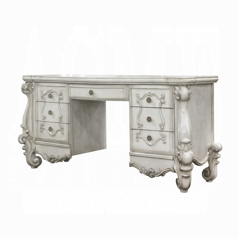 Versailles Vanity Desk, Bone White