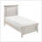 Farmhouse Style Twin Size Panel Bed 1Pc Classic White Finish Modern Bedroom Wooden Furniture