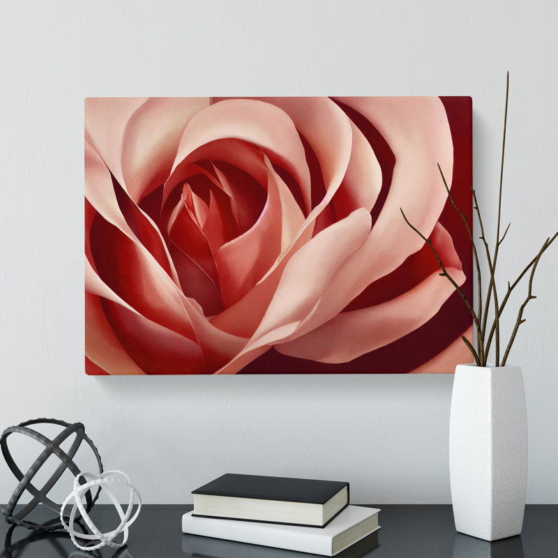 Unforgettable Rose Flower - Wrapped Canvas, 35cm H x 50cm W x 3cm D