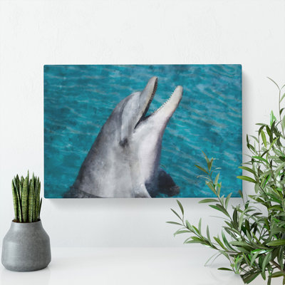 Dolphin - Wrapped Canvas