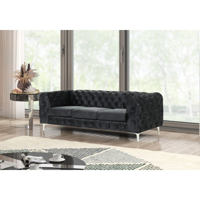 Godeus 85.5'' Velvet Sofa
