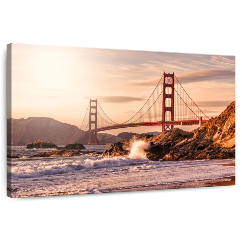 Lilie Sunlit Golden Gate Bridge, H 20 po x l 30 po