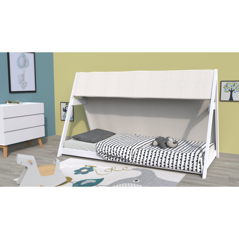 Daugherty European Single (90 X 200 Cm) Standard House Beds, White, White