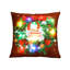 Coussins de Noël, cadeaux de Noël, lumières DEL, petits canapés imprimés, coussins, taies d'oreiller-130202756
