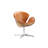 Rupini Faux Leather Swivel Wingback Chair