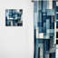 Indigo Illusion Abstract Shapes II - Rideau moderne - Velours obscurcissant - 1 panneau-107609942