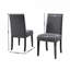 Chaises de salle à manger en tissu avec garniture cloutée, ensemble de 2-1528221380
