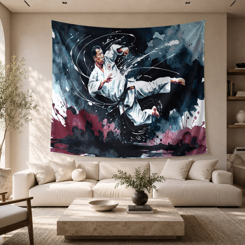 Tapisserie murale Sports Karaté, 26 po x 36 po