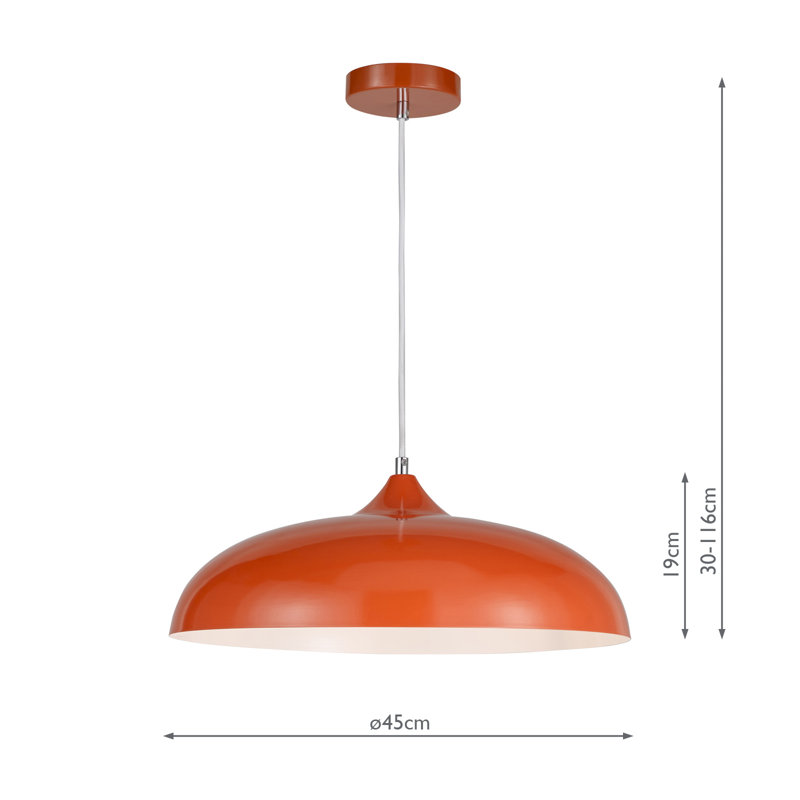 Kaelan 1LT PENDANT, Orange
