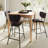 Dawlish Upholstered Counter Stool with Metal Frame-742066187