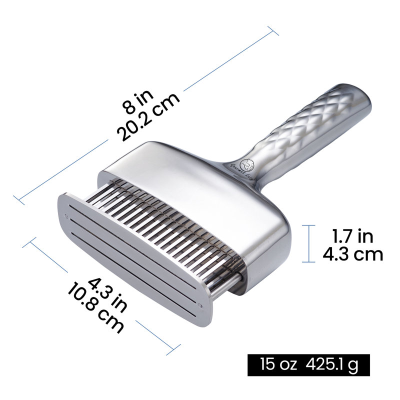Meat Tenderizer Tool, Stainless Steel Blade Tenderizer for Meat – Extra Long Handle, Rustproof One-Piece Meat Tenderizer Mallet & Hammer, Steak Cooking Accessories, No Assembly Needed, 5-Year Warranty