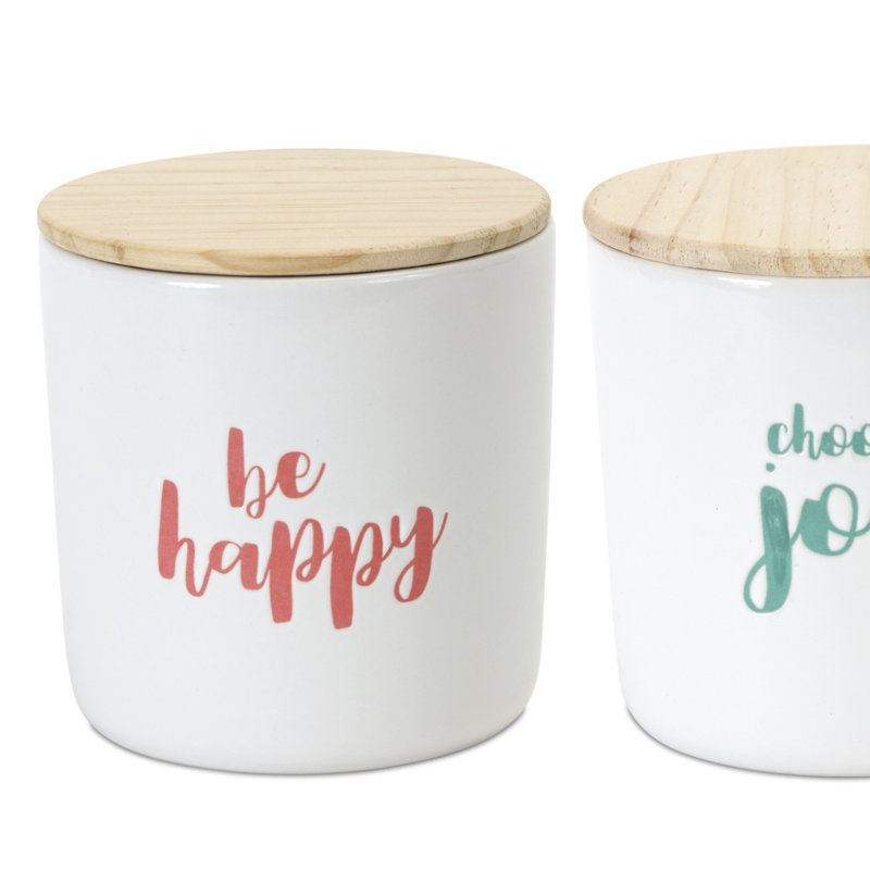 Ensemble 2 pièces de pots de rangement de cuisine