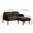Upholstered Sofa With Ottoman-1317014444-1317014445