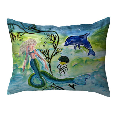 Outdoor Reversible Throw Pillow