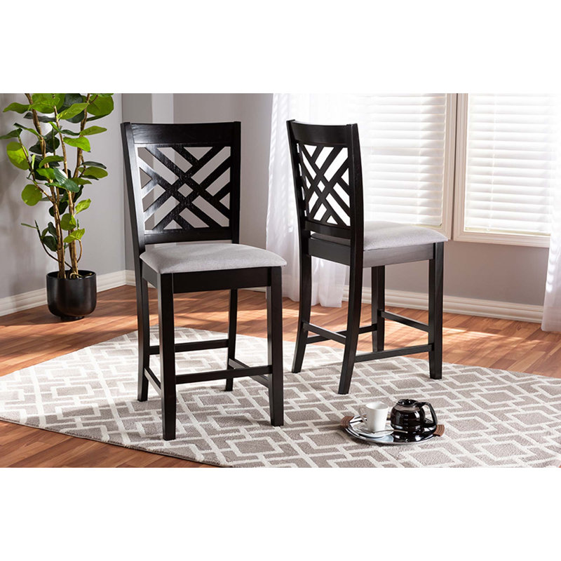 Tabouret de comptoir 25 po Hewlett, Lin gris