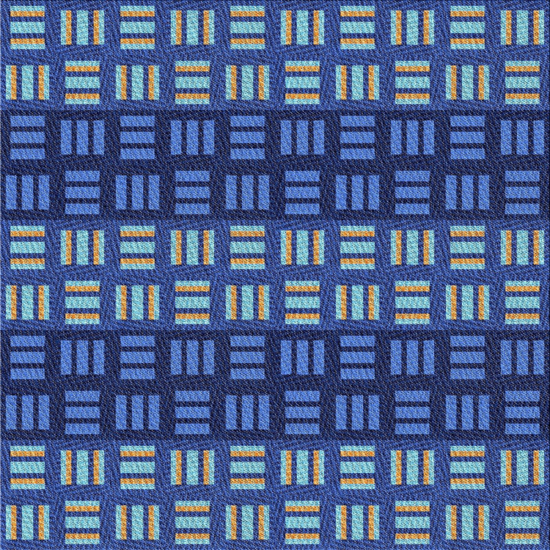 Geometric Indoor Rug, Square 4'