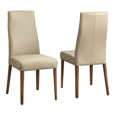 Ross Leather Parsons Chair (Set of 2)