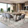 Modern Abstract Non Slip Washable Area Rug(Brown)