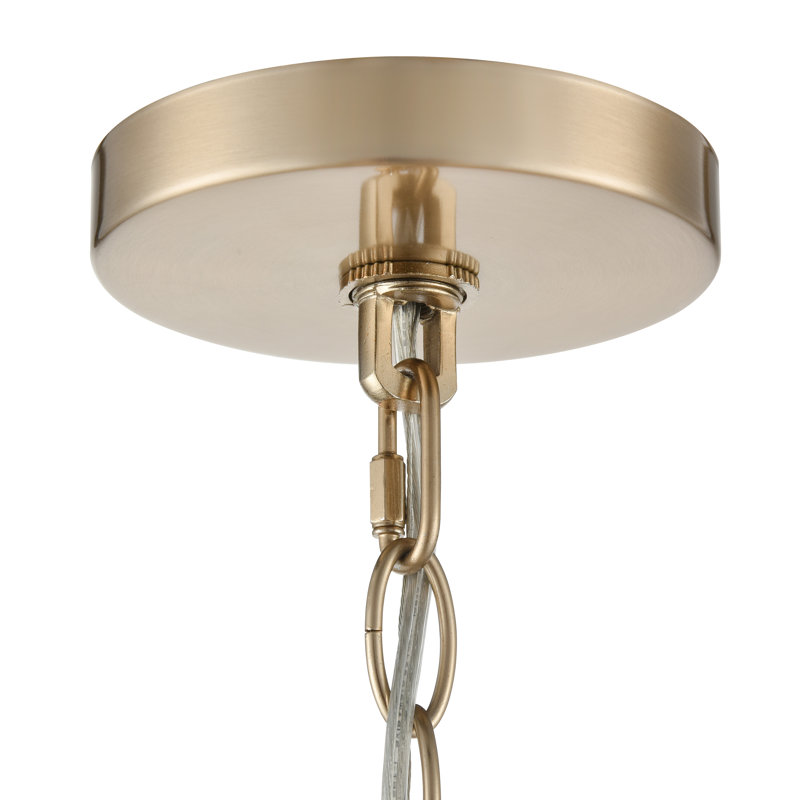 Lustre Senoia - or moderne, 9, H 37,25 po x l 32,5 po x P 32,5 po