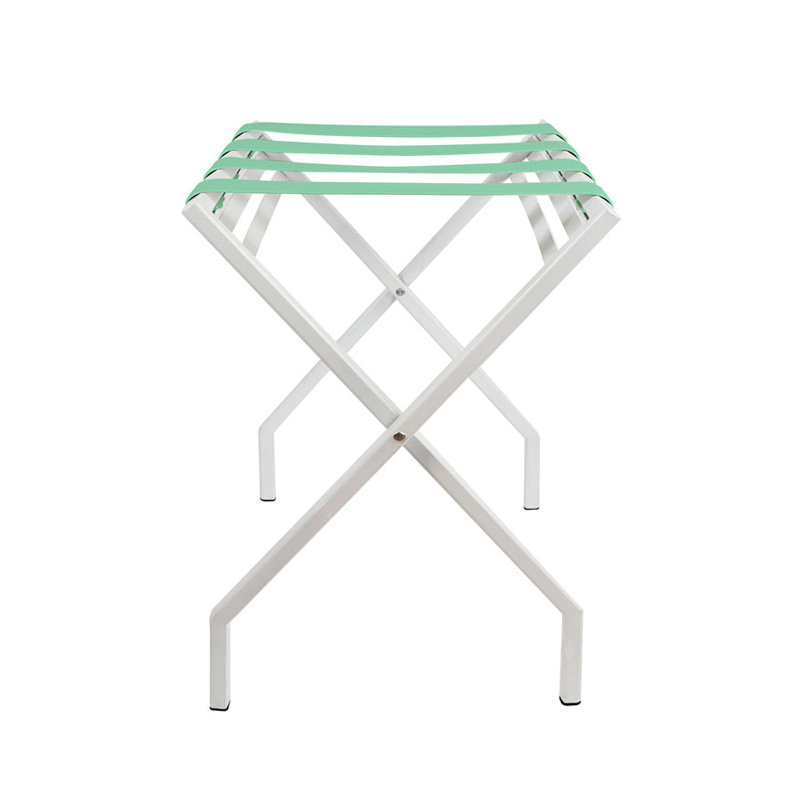 Porte-bagages pliant Suba, Blanc / menthe