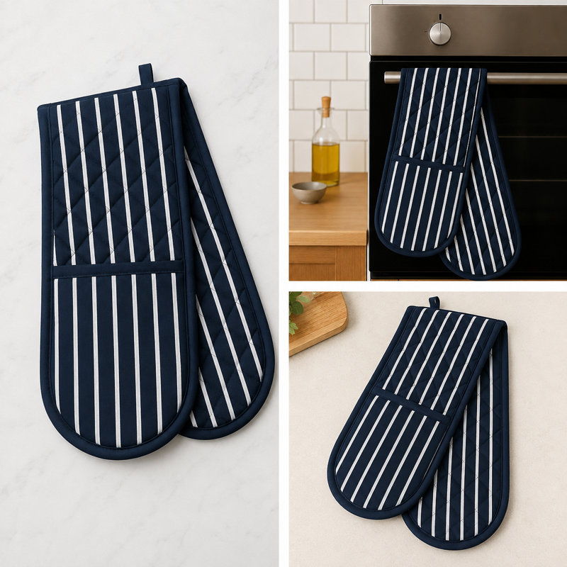JMS Bridge Striped Cotton Blend Oven Glove
