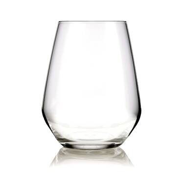 Libbey Hammered Base All-Purpose Stemless Wine Glasses, 8 pk