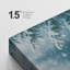 «Snowy Evergreen Branches in Winter Forest Atmosphere», reproduction d'art sur toile encadrée-74302259-74302268