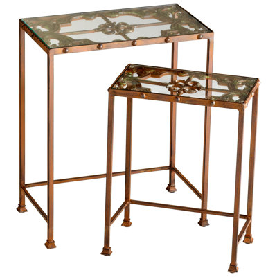 Gunnison Glass Nesting End Table