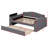 Upholstered Daybed With Storage Armrests, Trundle And Latest Integrated Bluetooth Audio System-799010196