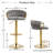 Christal Swivel Upholstered Adjustable Height Counter Stool-102527016
