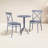 Farrah 23.6" W Round 2-Person Plastic Patio Bistro Set with Foldable Table-87529592