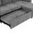 Convertible sofa with two cup holders and two USB ports