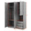 2-Doors Wooden Wardrobe Storage For Bedroom-1129339693