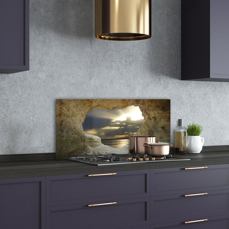 Wellard 50cm W x 100cm L Glass Peel and Stick Panel